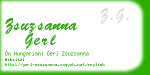 zsuzsanna gerl business card